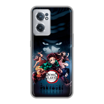 Силиконовый чехол на OnePlus Nord CE 2 5G с принтом Demon Slayer Клинок рассекающий демонов Силиконовый чехол на OnePlus Nord CE 2 5G с принтом Demon Slayer Клинок рассекающий демонов