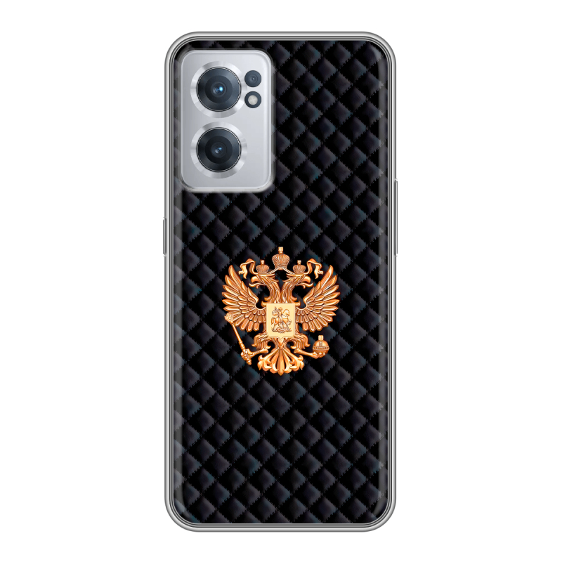 Силиконовый чехол на OnePlus Nord CE 2 5G с принтом Герб России принт Силиконовый чехол на OnePlus Nord CE 2 5G с принтом Герб России принт