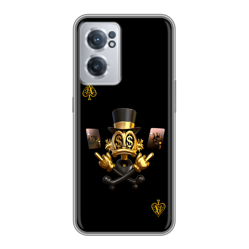 Силиконовый чехол на OnePlus Nord CE 2 5G с принтом Золотой скрудж макдак Силиконовый чехол на OnePlus Nord CE 2 5G с принтом Золотой скрудж макдак