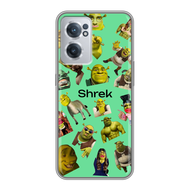Силиконовый чехол на OnePlus Nord CE 2 5G с принтом Шрек Shrek Силиконовый чехол на OnePlus Nord CE 2 5G с принтом Шрек Shrek