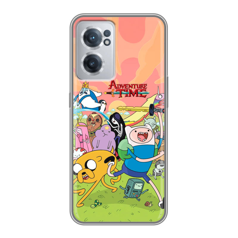 Силиконовый чехол на OnePlus Nord CE 2 5G с принтом Adventure time Время приключений Силиконовый чехол на OnePlus Nord CE 2 5G с принтом Adventure time Время приключений