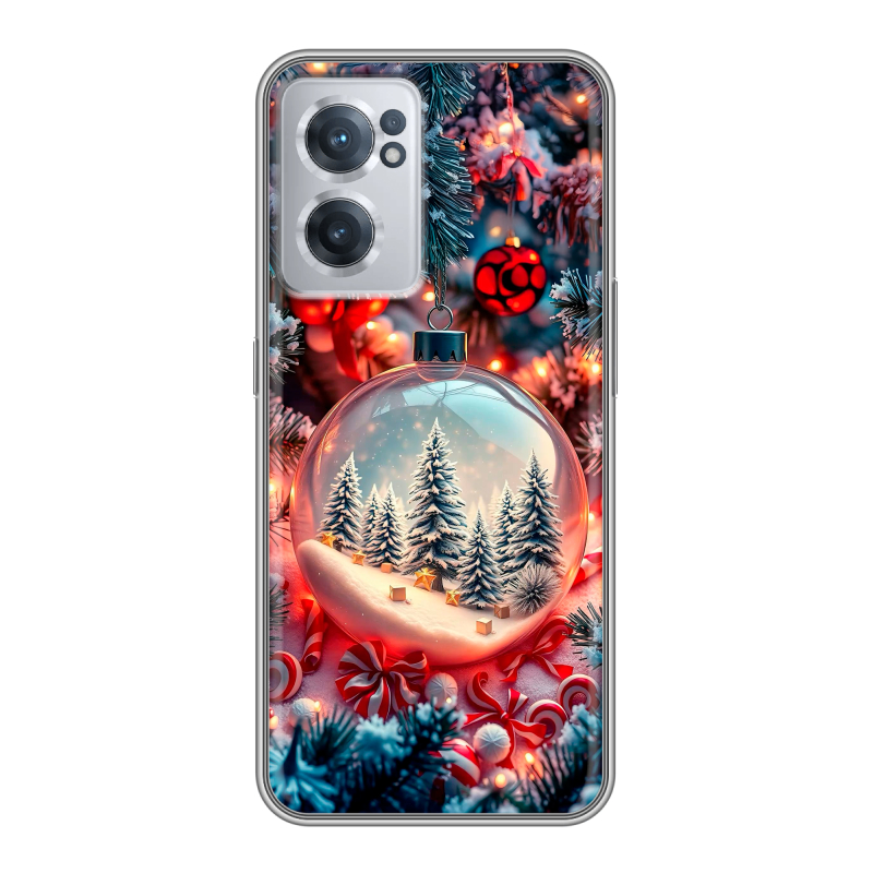Силиконовый чехол на OnePlus Nord CE 2 5G с принтом Новый год Силиконовый чехол на OnePlus Nord CE 2 5G с принтом Новый год