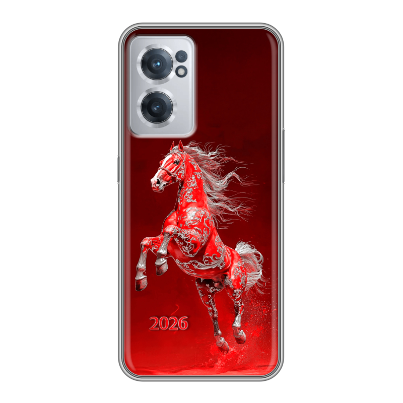 Силиконовый чехол на OnePlus Nord CE 2 5G с принтом Новый год Силиконовый чехол на OnePlus Nord CE 2 5G с принтом Новый год