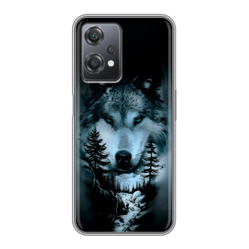 Силиконовый чехол на OnePlus Nord CE 2 Lite с принтом Лесной волк Силиконовый чехол на OnePlus Nord CE 2 Lite с принтом Лесной волк
