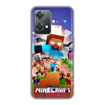 Силиконовый чехол на OnePlus Nord CE 2 Lite с принтом Майнкрафт Minecraft Силиконовый чехол на OnePlus Nord CE 2 Lite с принтом Майнкрафт Minecraft