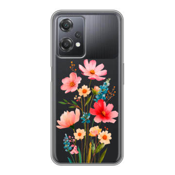 Силиконовый чехол на OnePlus Nord CE 2 Lite с принтом Цветы