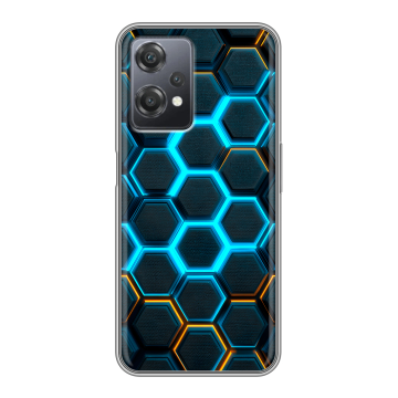Силиконовый чехол на OnePlus Nord CE 2 Lite с принтом Неоновые соты