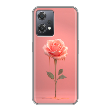 Силиконовый чехол на OnePlus Nord CE 2 Lite с принтом Розовая роза