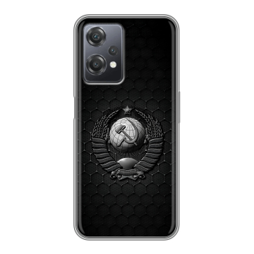 Силиконовый чехол на OnePlus Nord CE 2 Lite с принтом Герб Флаг СССР Силиконовый чехол на OnePlus Nord CE 2 Lite с принтом Герб Флаг СССР