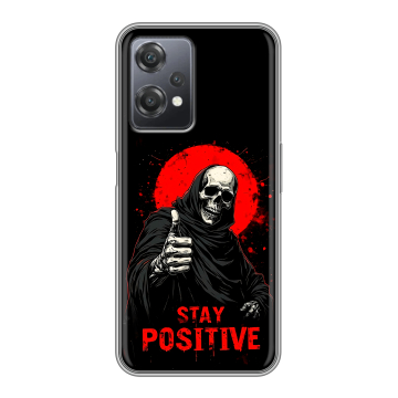 Силиконовый чехол на OnePlus Nord CE 2 Lite с принтом смешной скелет