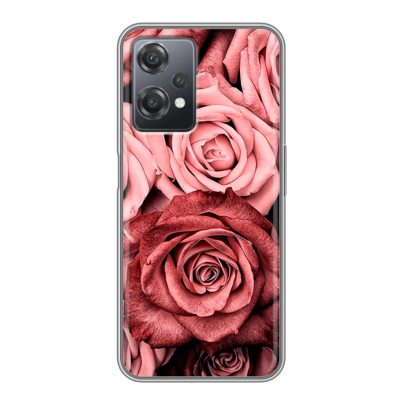 Силиконовый чехол на OnePlus Nord CE 2 Lite с принтом Цветы розы Силиконовый чехол на OnePlus Nord CE 2 Lite с принтом Цветы розы