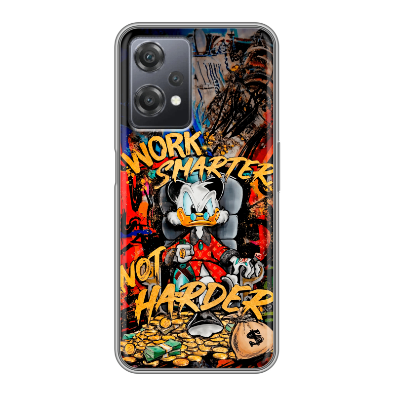 Силиконовый чехол на OnePlus Nord CE 2 Lite с принтом Дональд Дак Деньги Силиконовый чехол на OnePlus Nord CE 2 Lite с принтом Дональд Дак Деньги