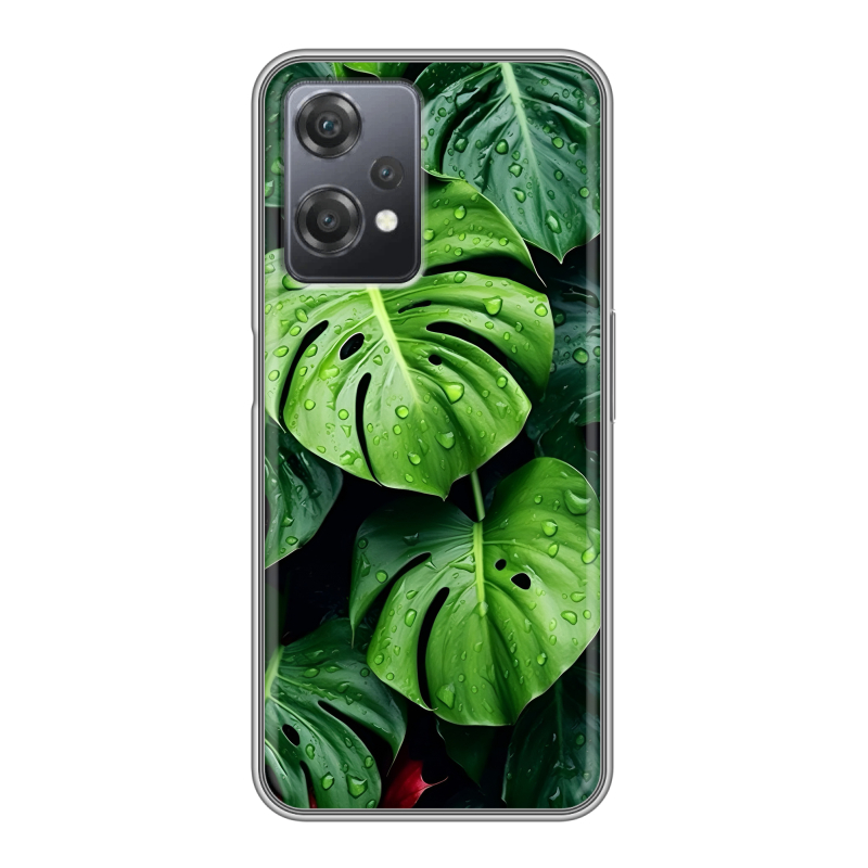Силиконовый чехол на OnePlus Nord CE 2 Lite с принтом Листья Силиконовый чехол на OnePlus Nord CE 2 Lite с принтом Листья