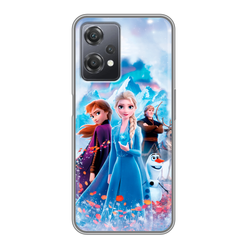 Силиконовый чехол на OnePlus Nord CE 2 Lite с принтом Холодное сердце Frozen Силиконовый чехол на OnePlus Nord CE 2 Lite с принтом Холодное сердце Frozen