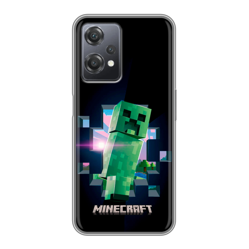 Силиконовый чехол на OnePlus Nord CE 2 Lite с принтом Майнкрафт Minecraft Силиконовый чехол на OnePlus Nord CE 2 Lite с принтом Майнкрафт Minecraft