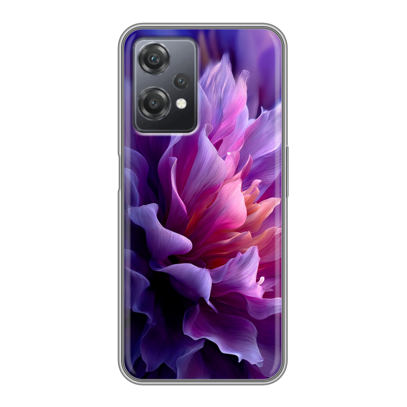 Силиконовый чехол на OnePlus Nord CE 2 Lite с принтом женский цветы Силиконовый чехол на OnePlus Nord CE 2 Lite с принтом женский цветы