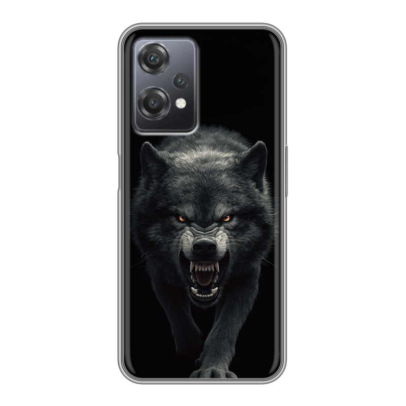 Силиконовый чехол на OnePlus Nord CE 2 Lite с принтом Волк Силиконовый чехол на OnePlus Nord CE 2 Lite с принтом Волк