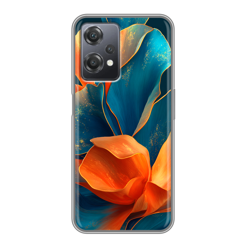 Силиконовый чехол на OnePlus Nord CE 2 Lite с принтом Цветы Силиконовый чехол на OnePlus Nord CE 2 Lite с принтом Цветы
