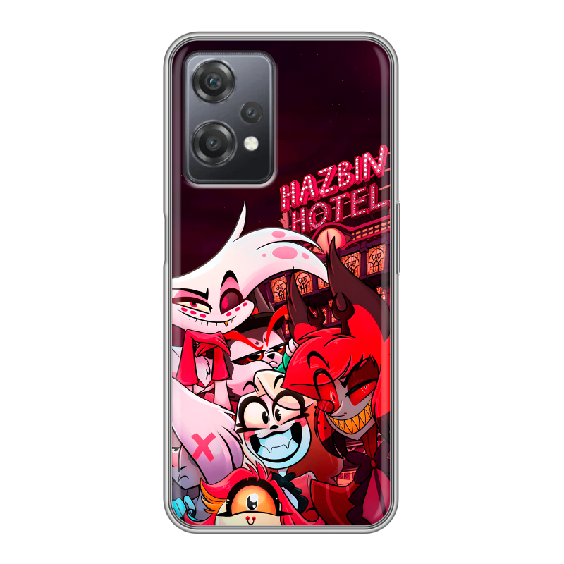 Силиконовый чехол на OnePlus Nord CE 2 Lite с принтом Hazbin Hotel Отель Хазбин Силиконовый чехол на OnePlus Nord CE 2 Lite с принтом Hazbin Hotel Отель Хазбин