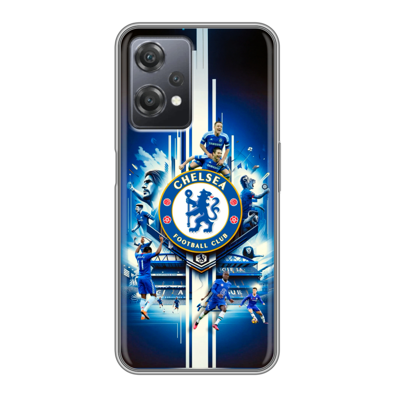Силиконовый чехол на OnePlus Nord CE 2 Lite с принтом Chelsea Челси Силиконовый чехол на OnePlus Nord CE 2 Lite с принтом Chelsea Челси