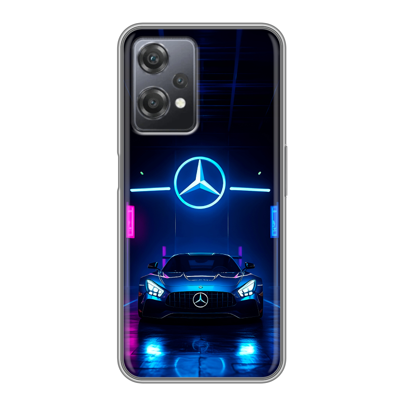 Силиконовый чехол на OnePlus Nord CE 2 Lite с принтом Mercedes Мерседес Силиконовый чехол на OnePlus Nord CE 2 Lite с принтом Mercedes Мерседес
