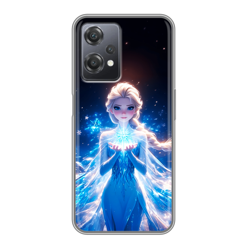 Силиконовый чехол на OnePlus Nord CE 2 Lite с принтом Холодное сердце Frozen Силиконовый чехол на OnePlus Nord CE 2 Lite с принтом Холодное сердце Frozen