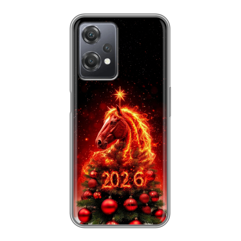 Силиконовый чехол на OnePlus Nord CE 2 Lite с принтом Новый год Силиконовый чехол на OnePlus Nord CE 2 Lite с принтом Новый год