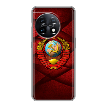 Силиконовый чехол на OnePlus 11 с принтом Герб СССР