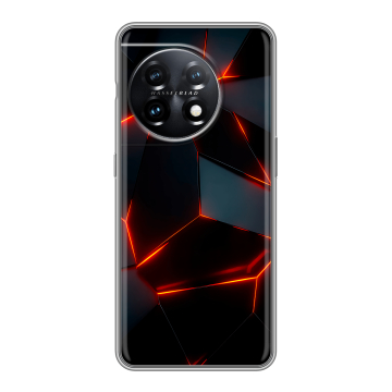 Силиконовый чехол на OnePlus 11 с принтом Яркие абстракции