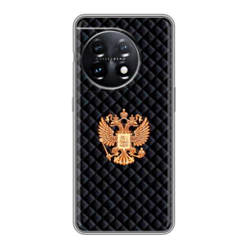Силиконовый чехол на OnePlus 11 с принтом Герб России принт
