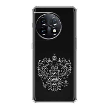 Силиконовый чехол на OnePlus 11 с принтом Герб России