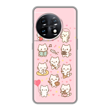 Силиконовый чехол на OnePlus 11 с принтом Hello Kitty Хелоу Кити