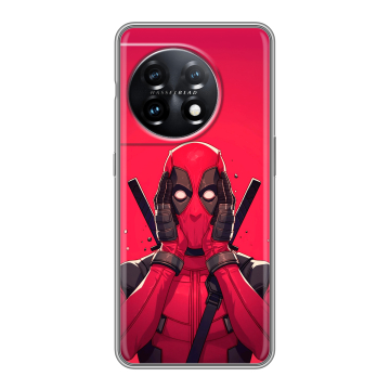 Силиконовый чехол на OnePlus 11 с принтом Дедпул Deadpool Силиконовый чехол на OnePlus 11 с принтом Дедпул Deadpool