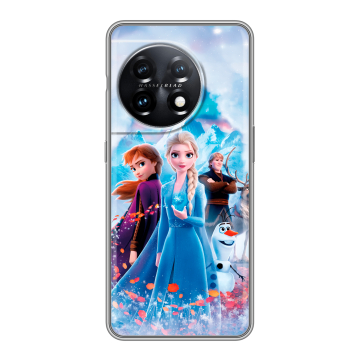 Силиконовый чехол на OnePlus 11 с принтом Холодное сердце Frozen