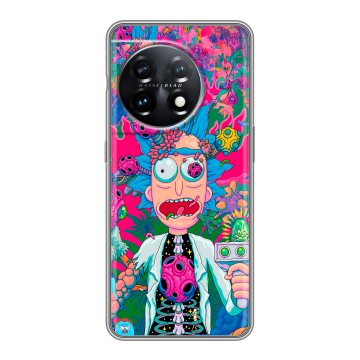 Силиконовый чехол на OnePlus 11 с принтом Рик и Морти Rick Morty