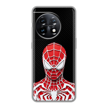 Силиконовый чехол на OnePlus 11 с принтом человек паук spiderman Силиконовый чехол на OnePlus 11 с принтом человек паук spiderman
