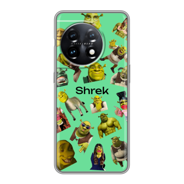 Силиконовый чехол на OnePlus 11 с принтом Шрек Shrek