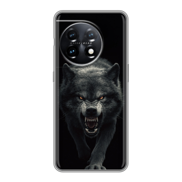 Силиконовый чехол на OnePlus 11 с принтом Волк