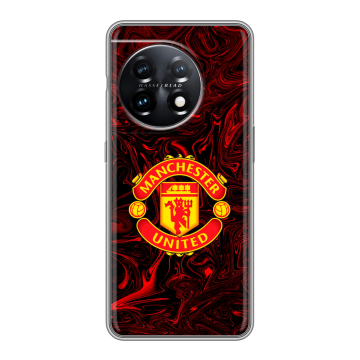 Силиконовый чехол на OnePlus 11 с принтом Manchester United