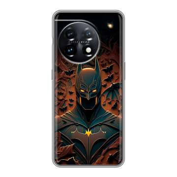 Силиконовый чехол на OnePlus 11 с принтом Batman Бэтмен