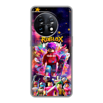 Силиконовый чехол на OnePlus 11 с принтом Roblox Роблокс