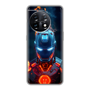 Силиконовый чехол на OnePlus 11 с принтом IronMan Железный человек Силиконовый чехол на OnePlus 11 с принтом IronMan Железный человек