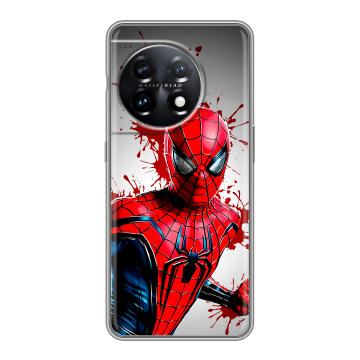 Силиконовый чехол на OnePlus 11 с принтом Spiderman Человек паук