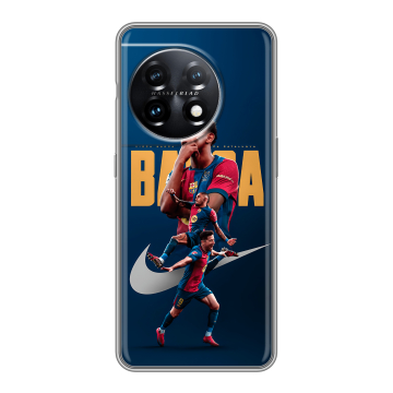 Силиконовый чехол на OnePlus 11 с принтом Барселона Barca Yamal Силиконовый чехол на OnePlus 11 с принтом Барселона Barca Yamal