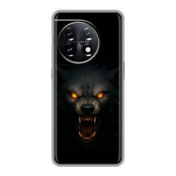 Силиконовый чехол на OnePlus 11 с принтом Волк