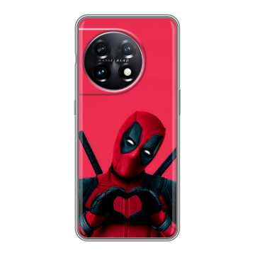 Силиконовый чехол на OnePlus 11 с принтом Дедпул Deadpool Силиконовый чехол на OnePlus 11 с принтом Дедпул Deadpool