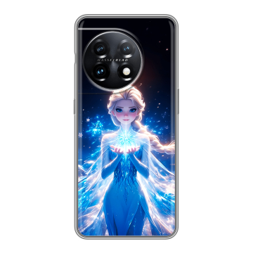 Силиконовый чехол на OnePlus 11 с принтом Холодное сердце Frozen