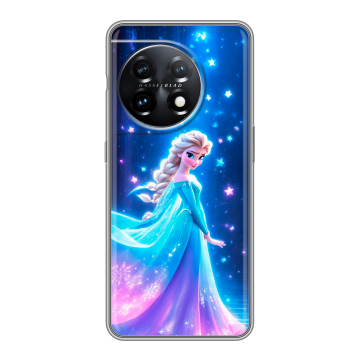 Силиконовый чехол на OnePlus 11 с принтом Холодное сердце Frozen Силиконовый чехол на OnePlus 11 с принтом Холодное сердце Frozen