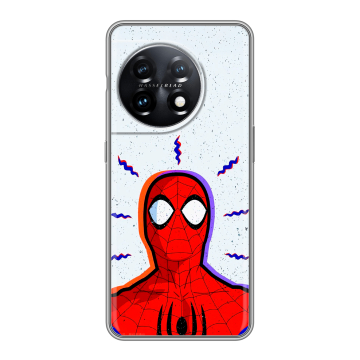Силиконовый чехол на OnePlus 11 с принтом Spiderman Человек паук