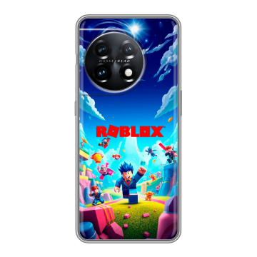 Силиконовый чехол на OnePlus 11 с принтом Roblox Роблокс Силиконовый чехол на OnePlus 11 с принтом Roblox Роблокс